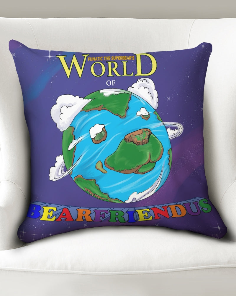 World ofBear friendus Throw Pillow Case