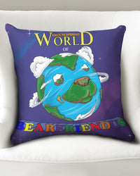 World ofBear friendus Throw Pillow Case