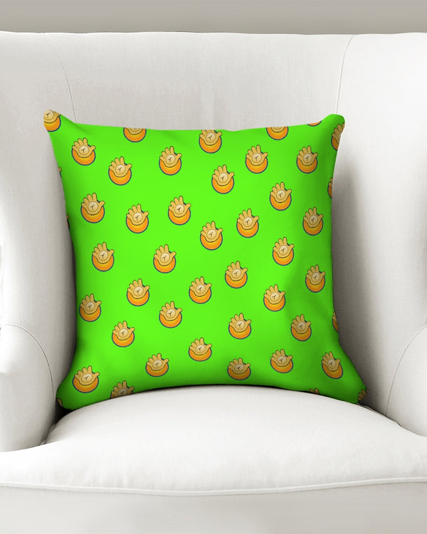Funatic The Super Bear Chartreuse Throw Pillow Case
