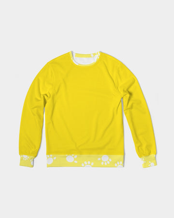 Funatic The Super Bear Paws Yellow Men's Classic French Terry Crewneck Pullover