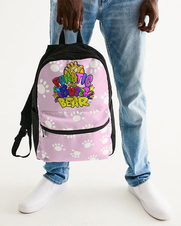 Funatic The Super Bear Small Pink Canvas Back Pack - 0