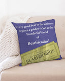 The Golden Ticket Large Throw Pillow Case