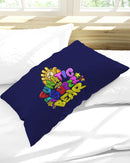 Funatic The Super Bear Navy Blue Queen Pillow Case-1