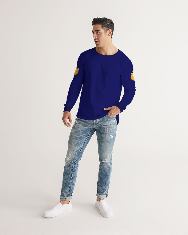 Funatic The Super Bear Men's Long Sleeve Navy Blue Tee