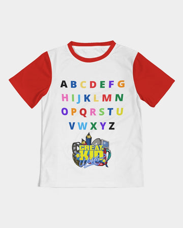ABC Red and White Girls Tee