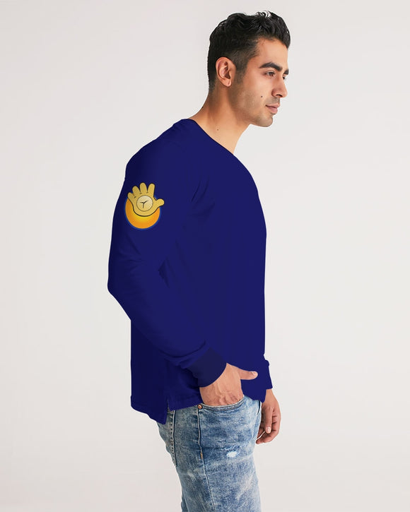 Funatic The Super Bear Men's Long Sleeve Navy Blue Tee