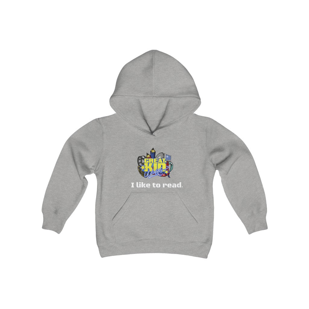 I LIKE TO READ Girls Hoodie