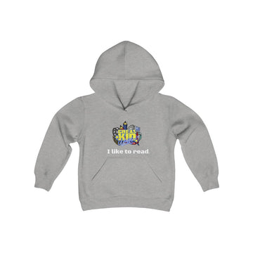 Buy sport-grey I LIKE TO READ Girls Hoodie