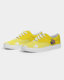 Funatic The Super Bear Sunshine Yellow Ladies Lace Up Canvas Shoe-3