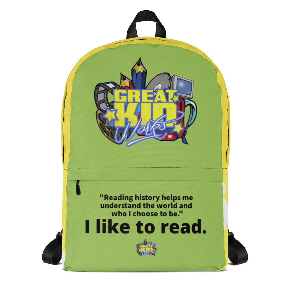 I LIKE TO READ Back Pack
