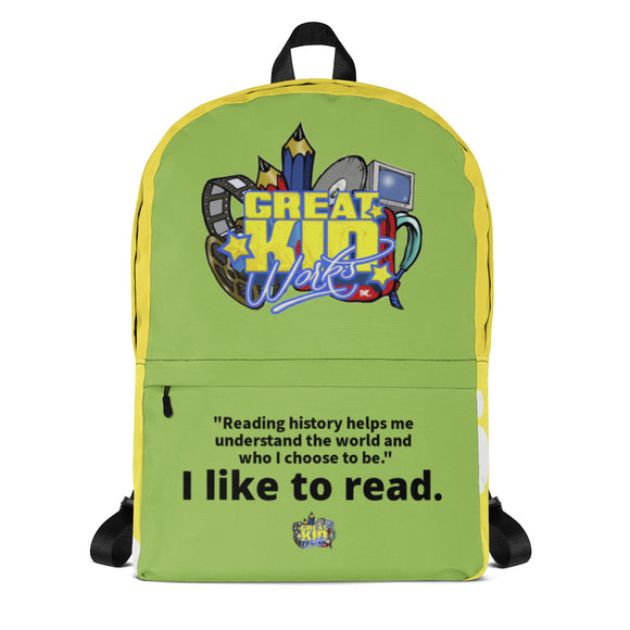I LIKE TO READ Back Pack
