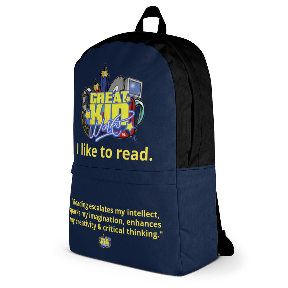 I LIKE TO READ Back Pack