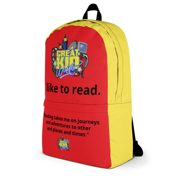 I LIKE TO READ Back Pack
