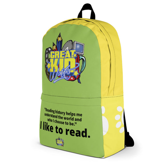 I LIKE TO READ Back Pack