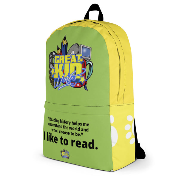 I LIKE TO READ Back Pack