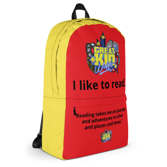 I LIKE TO READ Back Pack