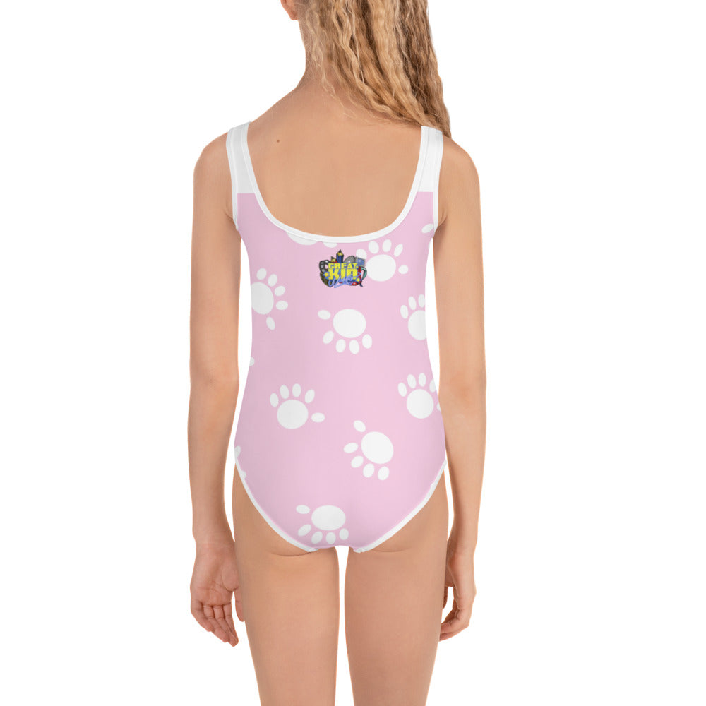 Pink Funatic The Super Bear Girls Swim Suit