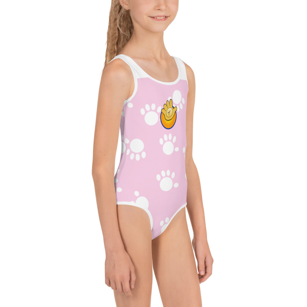 Pink Funatic The Super Bear Girls Swim Suit