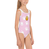 Pink Funatic The Super Bear Girls Swim Suit