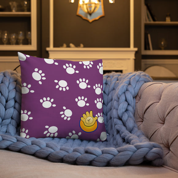 Funatic The Super Bear Small Purple Throw Pillow