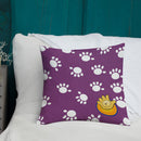 Funatic The Super Bear Small Purple Throw Pillow-9