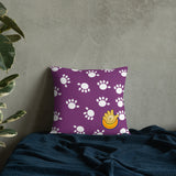 Funatic The Super Bear Small Purple Throw Pillow