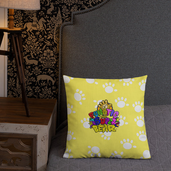 Funatic The Super Bear Small Yellow Pillow