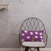 Funatic The Super Bear Purple Throw  Pillow