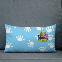 Funatic The Super Bear Light Blue Throw Pillow