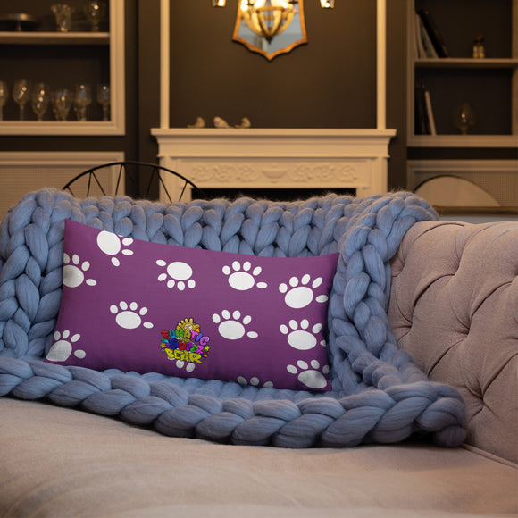 Funatic The Super Bear Purple Throw  Pillow