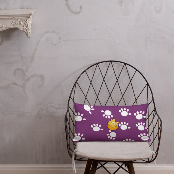 Funatic The Super Bear Purple Throw  Pillow