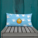 Funatic The Super Bear Light Blue Throw Pillow-3