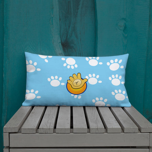 Funatic The Super Bear Light Blue Throw Pillow