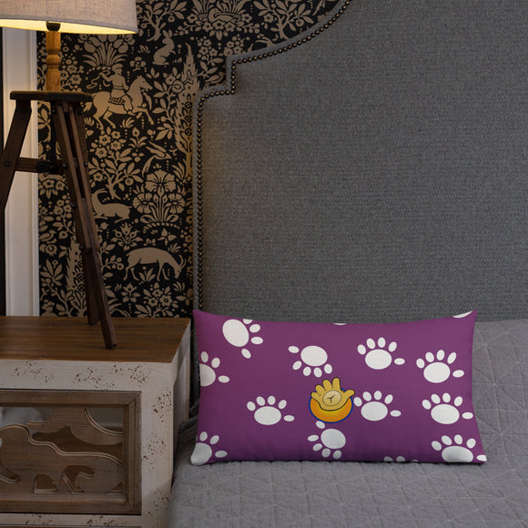 Funatic The Super Bear Purple Throw  Pillow