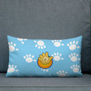 Funatic The Super Bear Light Blue Throw Pillow-4