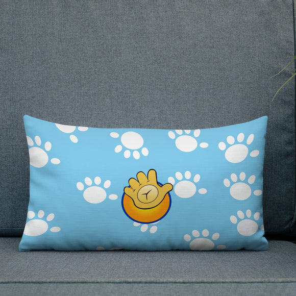 Funatic The Super Bear Light Blue Throw Pillow
