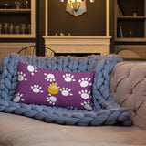 Funatic The Super Bear Purple Throw  Pillow