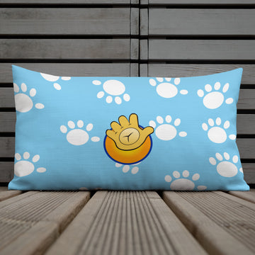 Funatic The Super Bear Light Blue Throw Pillow - 0