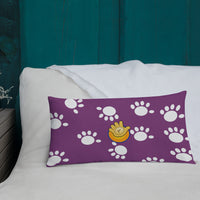 Funatic The Super Bear Purple Throw  Pillow