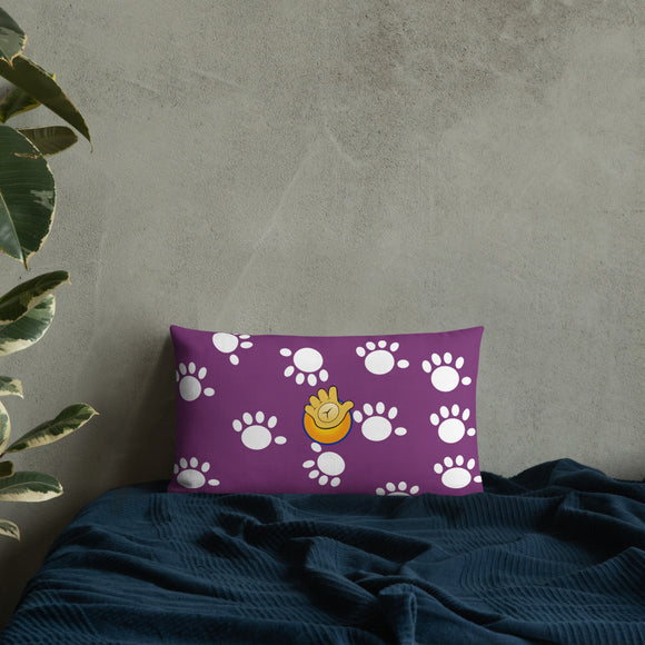 Funatic The Super Bear Purple Throw  Pillow