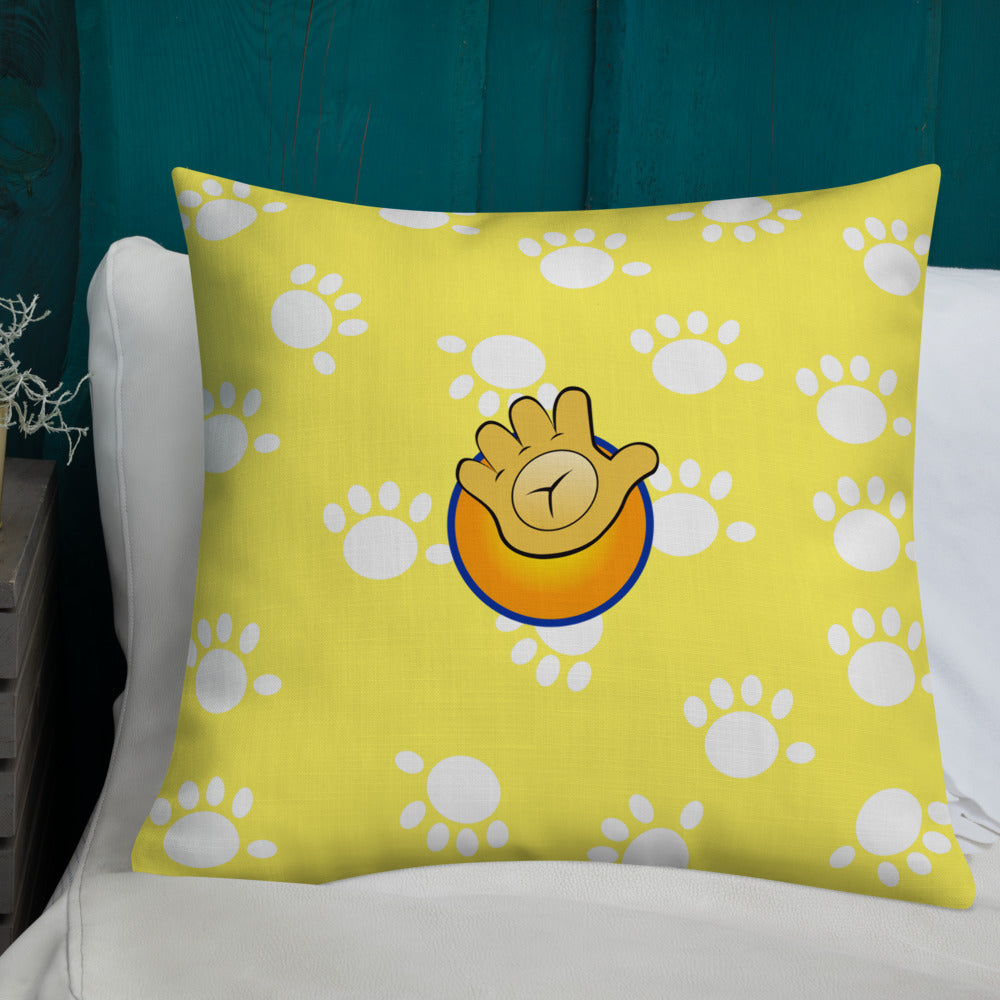 Funatic The Super Bear Large Premium Yellow Pillow