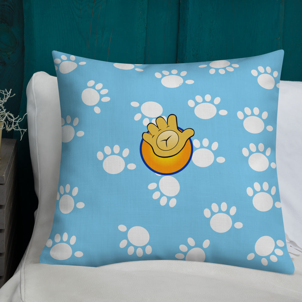 Funatic The Super Bear Large Light Blue Pillow