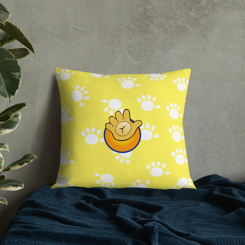 Funatic The Super Bear Large Premium Yellow Pillow