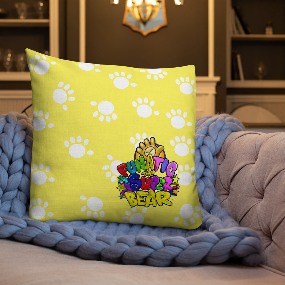 Funatic The Super Bear Large Premium Yellow Pillow