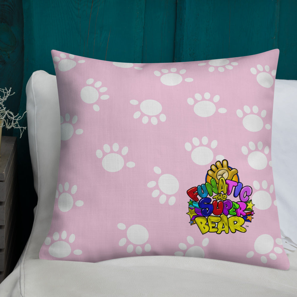 Funatic The Super Bear Large Pink Pillow