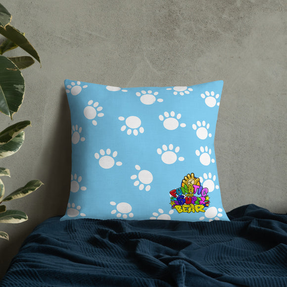 Funatic The Super Bear Large Light Blue Pillow