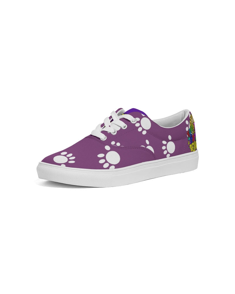 Funatic The Super Bear Men's Purple Lace Up Canvas Shoe