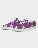 Funatic The Super Bear Men's Purple Lace Up Canvas Shoe-4