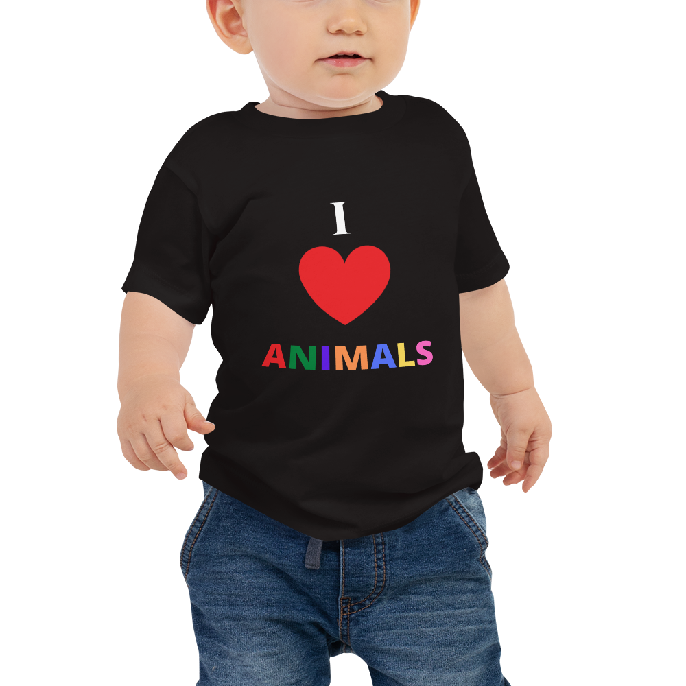 I LOVE ANIMALS Baby Jersey Short Sleeve Tee