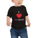 I LOVE ANIMALS Baby Jersey Short Sleeve Tee-1